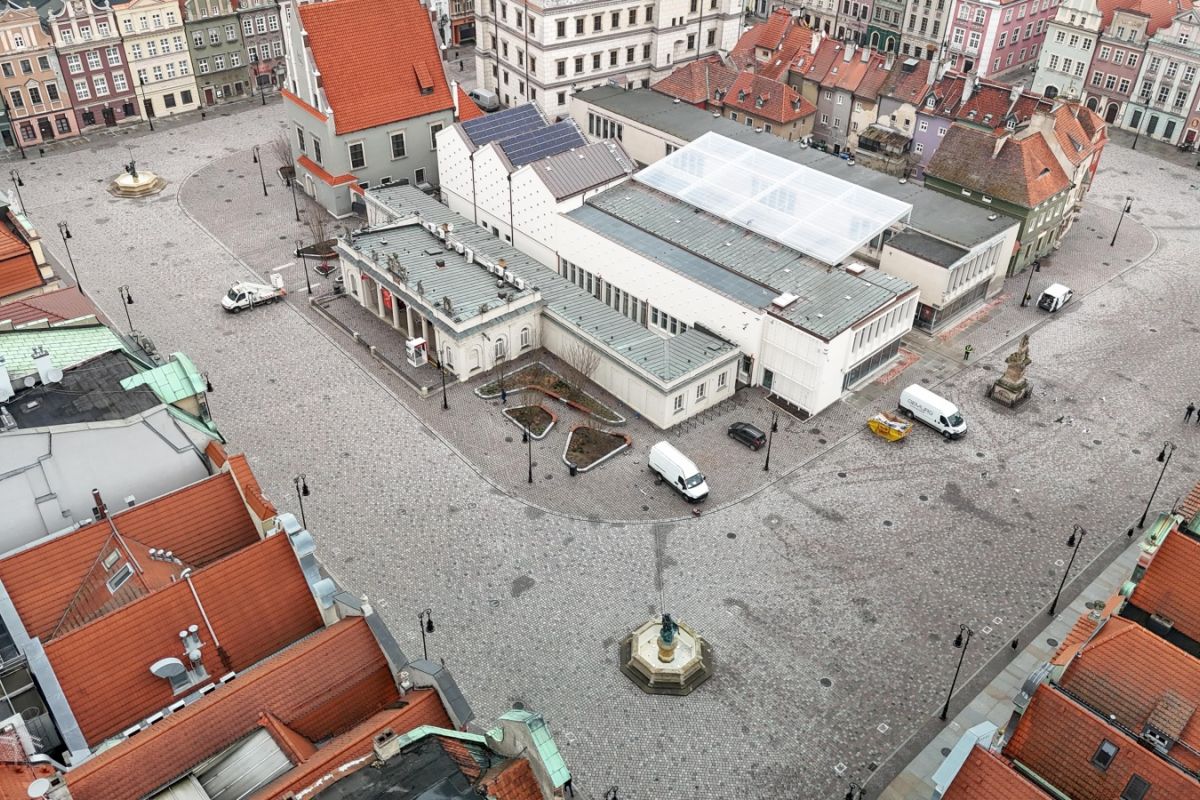 Stary Rynek w Poznaniu - widok z lotu ptaka