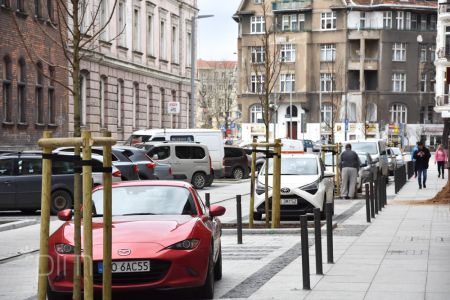 Ulica Taczaka i Garncarska: trwa sadzenie zieleni