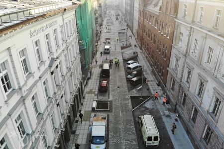 Na ulice Taczaka i Garncarską wraca stała organizacja ruchu, wkrótce sadzenie nowych roślin