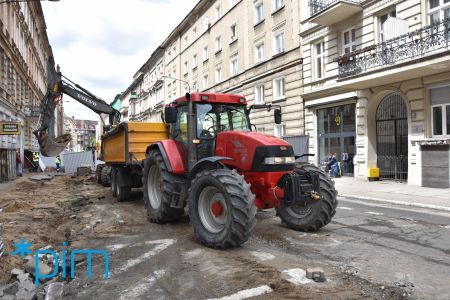 Roboty rozbiórkowe na ul. Taczaka i Garncarskiej