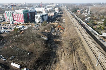 Budowa ul. św. Wawrzyńca: od wtorku zmiany dla pieszych i rowerzystów