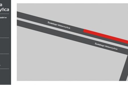 Ulica św. Wawrzyńca – czasowe zamknięcie pasa ruchu
