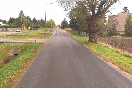 Zwężenie ulicy Spławie