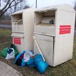 Pojemniki umieszczone bez zezwolenia zarządcy drogi