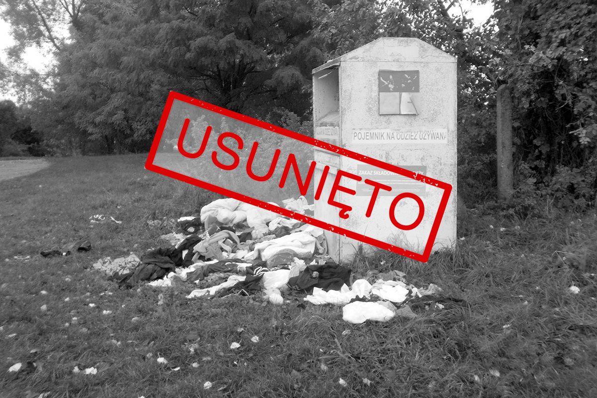 Pojemnik na odzież - ul. Krauthofera (na wysokości nr 58)  - USUNIĘTO