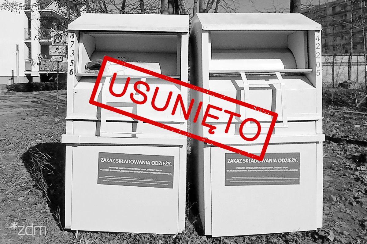 Pojemniki na odzież – ul. Jasielska - USUNIĘTO