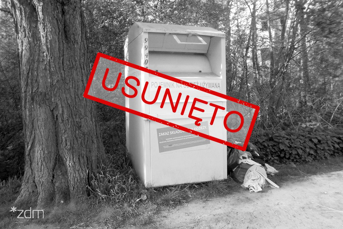 Pojemnik na odzież – ul. Urbanowska (na wysokości nr 36) - USUNIĘTO Pojemnik na odzież – ul. Urbanowska (na wysokości nr 36) - USUNIĘTO