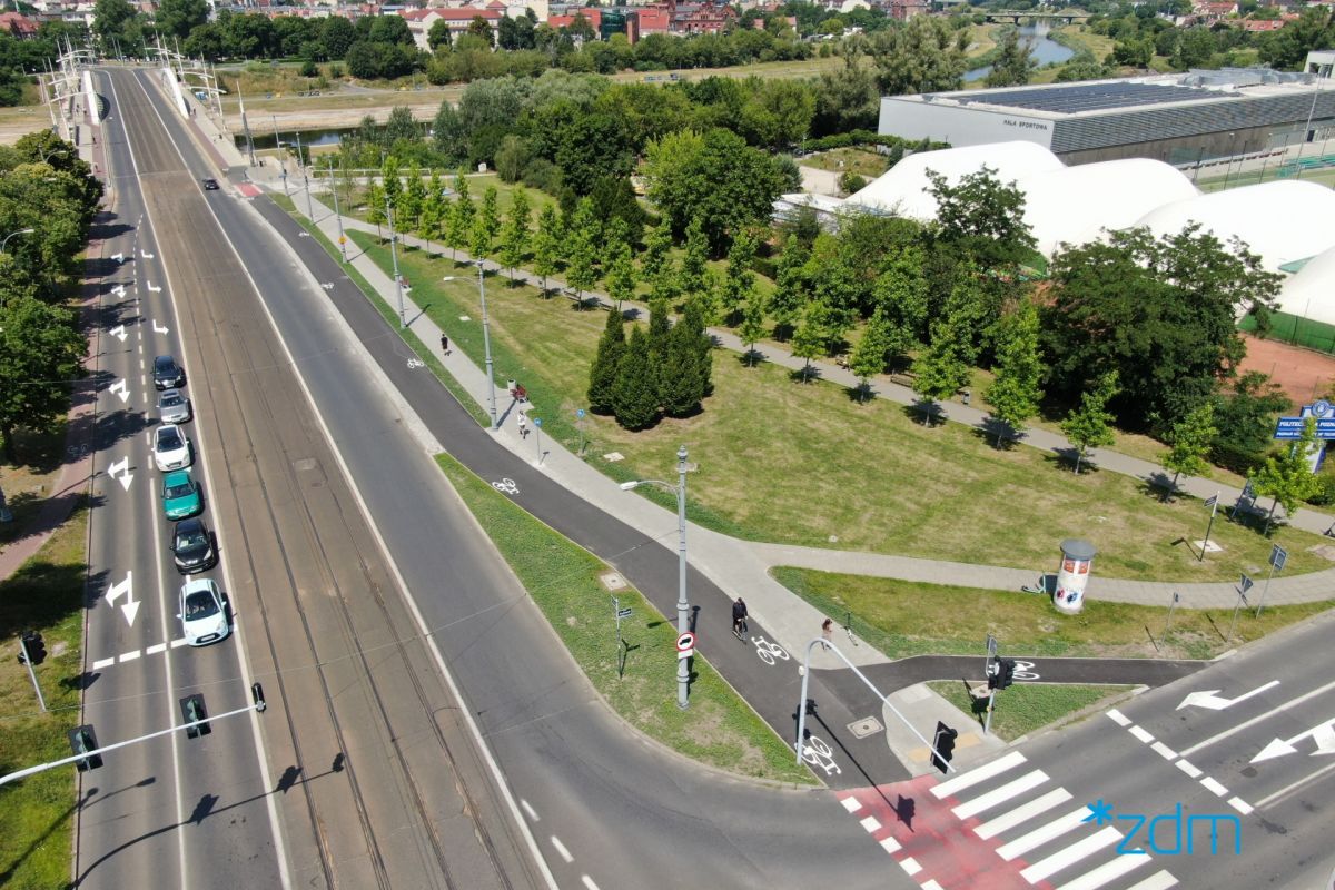 Droga rowerowa i chodnik na Kórnickiej już gotowe